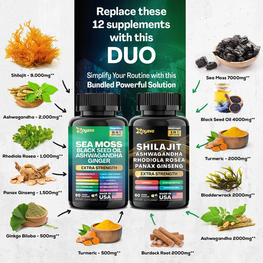 Shilajit & Sea Moss Bundle